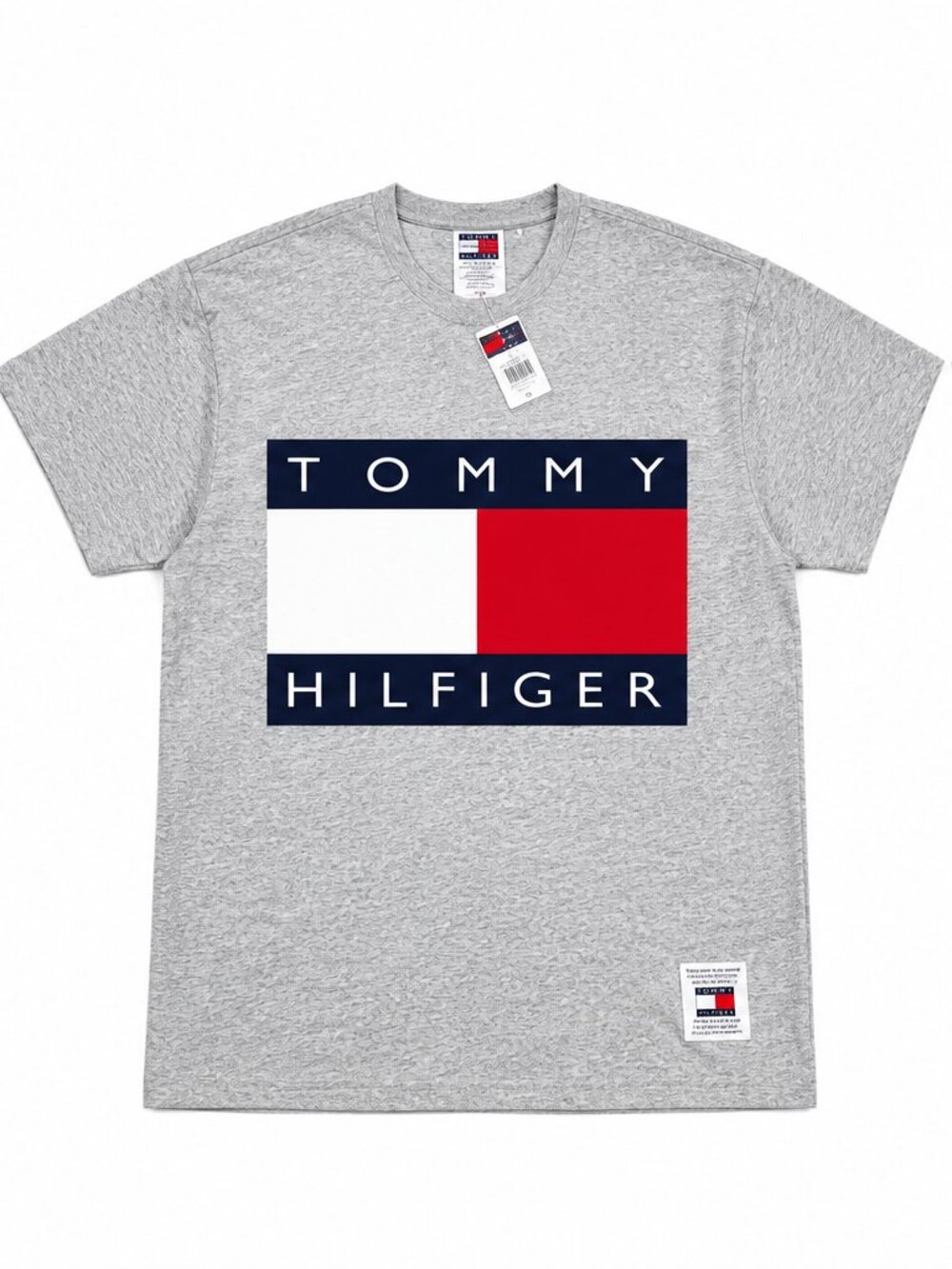 Tommy Hilfiger Y2K Big Logo Vintage Graphic T-Shirt, Men's XL Brand New